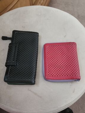 Diesel Black Bifold and Pink Zip Wallet Set